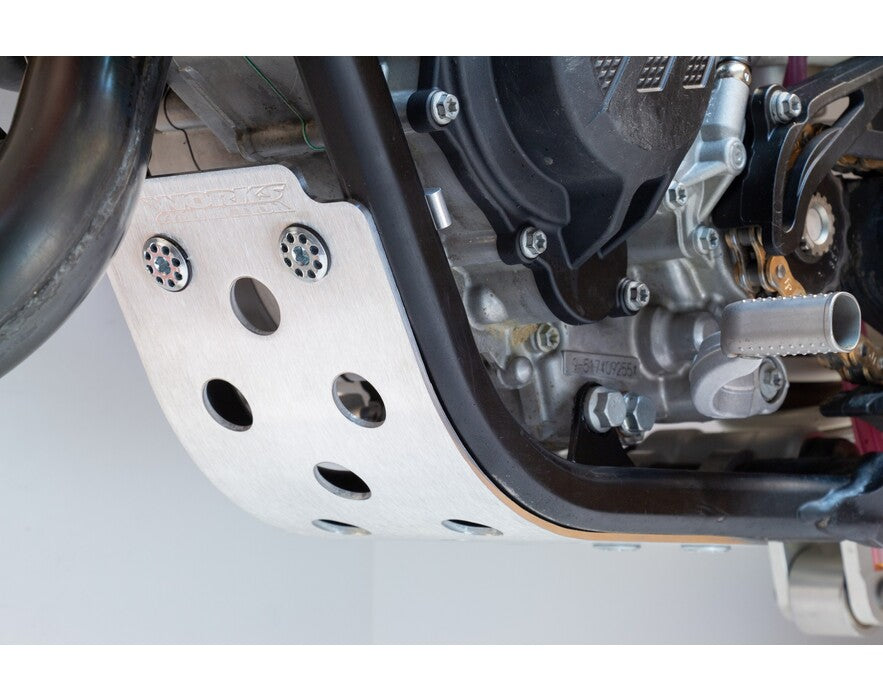 WORKS CONNECTION - SKID PLATE - 10-430 - KTM 125/150 SX 19-24 / HUSQ TC 125 19-22 / MC 125 20-23
