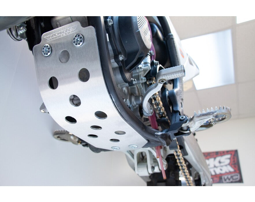 WORKS CONNECTION - SKID PLATE - 10-430 - KTM 125/150 SX 19-24 / HUSQ TC 125 19-22 / MC 125 20-23