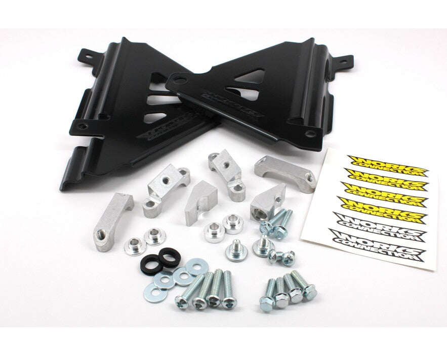 WORKS CONNECTION - RADIATOR BRACES - KAWASAKI KX450F 16-18