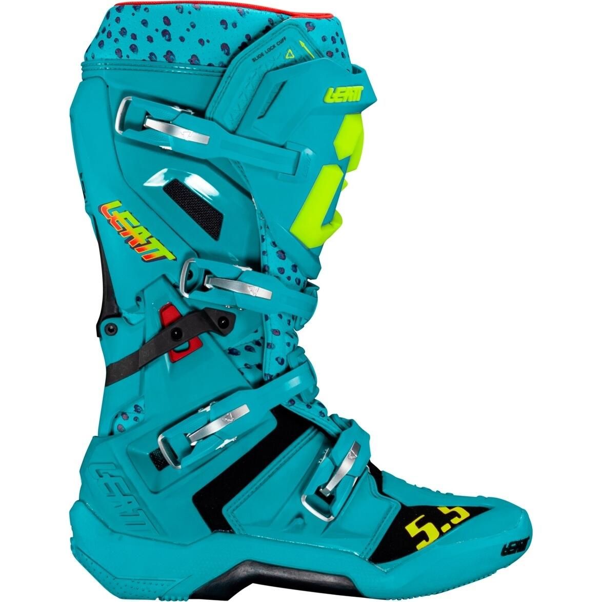 LEATT 5.5 FLEXLOCK RIDING BOOTS - MEN / WOMEN - MX - CHEETAH