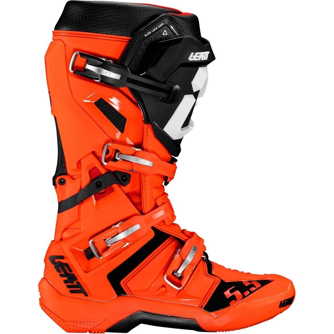 LEATT 5.5 FLEXLOCK RIDING BOOTS - MEN / WOMEN - MX - ORANGE