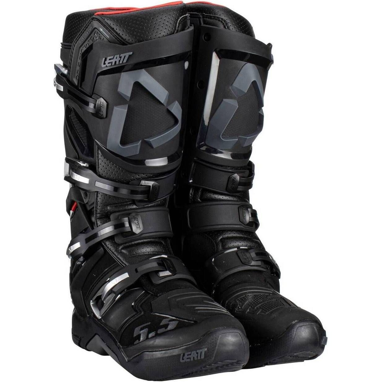 LEATT 5.5 FLEXLOCK RIDING BOOTS - MEN / WOMEN - MX - BLACK