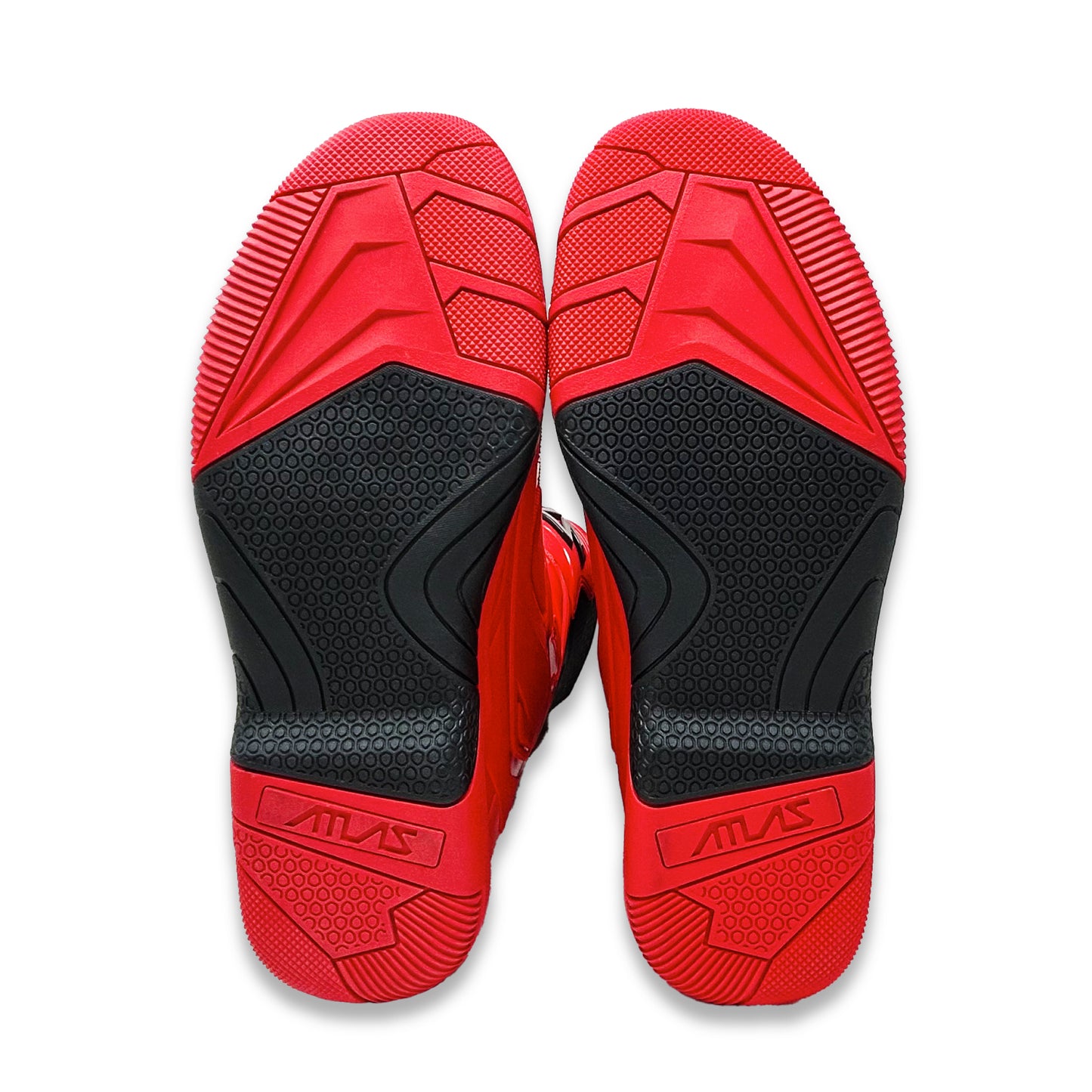 ATLAS TRACTION RIDING BOOTS - RED