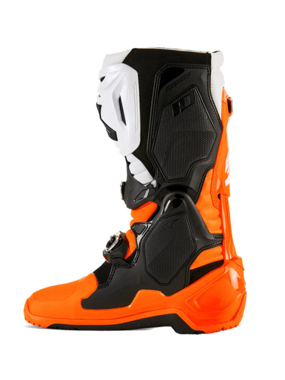 ALPINESTAR - TECH 10 ENDURO BOOTS - FLUO ORANGE/BLACK/WHITE