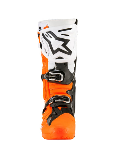 ALPINESTAR - TECH 10 ENDURO BOOTS - FLUO ORANGE/BLACK/WHITE