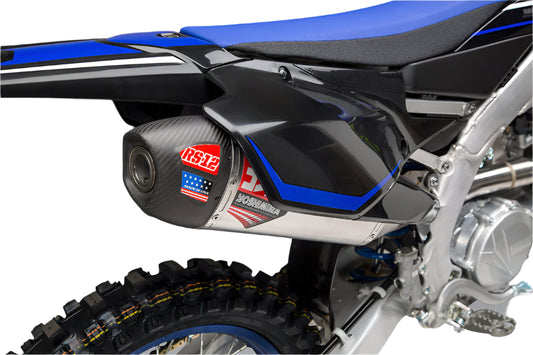 YOSHIMURA RS-12 STAINLESS FULL EXHAUST SYSTEM W / ALU SILENCER, YAMAHA 20-22 YZ450F/21-23 YZ450FX