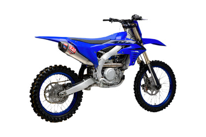 YOSHIMURA RS-12 STAINLESS FULL EXHAUST SYSTEM W / ALU SILENCER, YAMAHA 23-25 YZ450F/24-25 YZ450FX/25 WR450F
