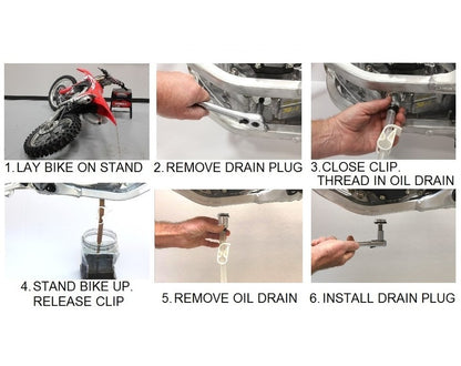 WORKS CONNECTION - EZ OIL DRAIN SYSTEM - 24-100 - HONDA CRF 17-25