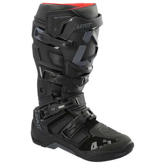 LEATT 4.5 RIDING BOOTS - MEN / WOMEN - MX - BLACK