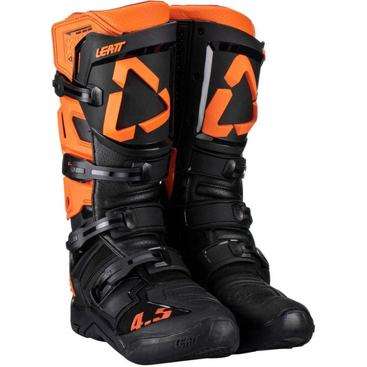 LEATT 4.5 RIDING BOOTS - MEN / WOMEN - MX - ORANGE