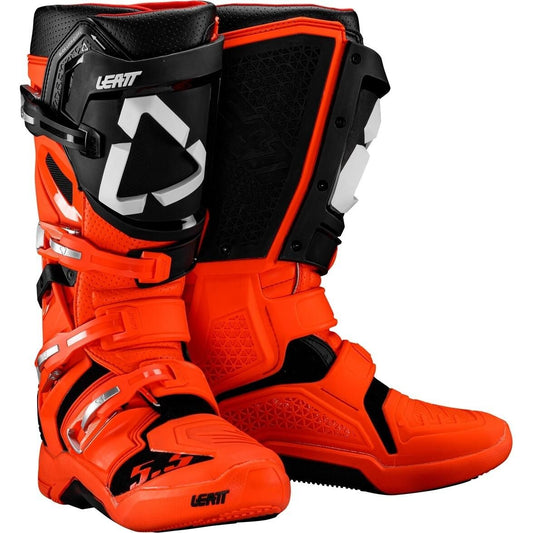 LEATT 5.5 FLEXLOCK RIDING BOOTS - MEN / WOMEN - MX - ORANGE