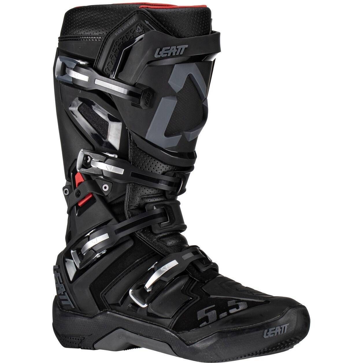 LEATT 5.5 FLEXLOCK RIDING BOOTS - MEN / WOMEN - MX - BLACK