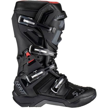 LEATT 5.5 FLEXLOCK RIDING BOOTS - MEN / WOMEN - MX - BLACK
