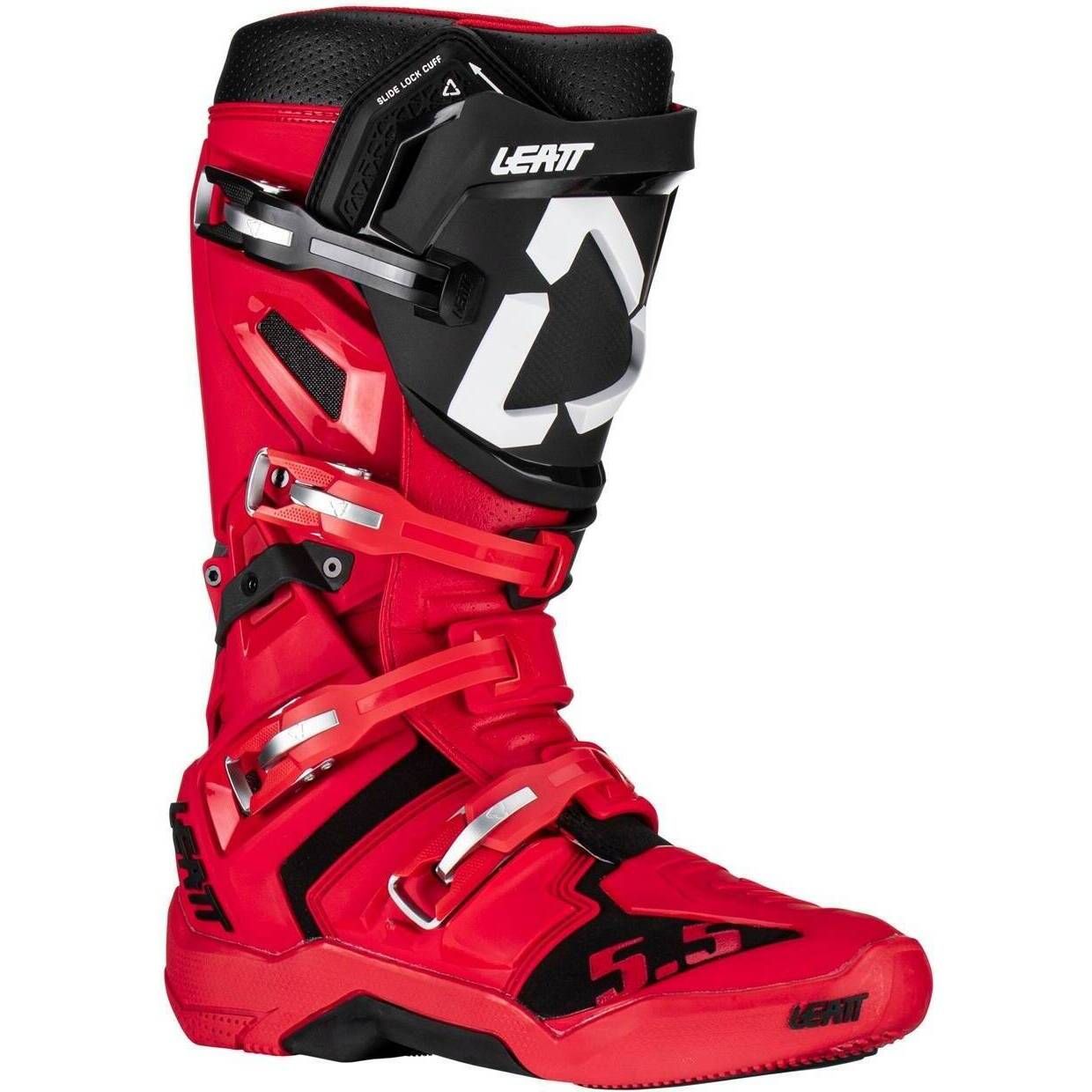 LEATT 5.5 FLEXLOCK RIDING BOOTS - MEN / WOMEN - MX - RED