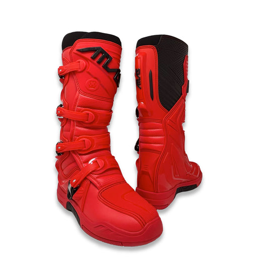 ATLAS TRACTION RIDING BOOTS - RED