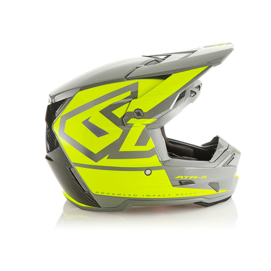 6D ATR-3 HEX GLOSS NEON YELLOW MOTO HELMET