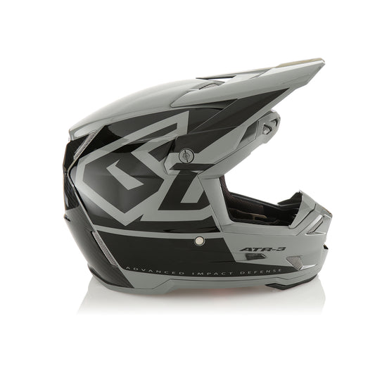 6D ATR-3 HEX GLOSS BLACK MOTO HELMET